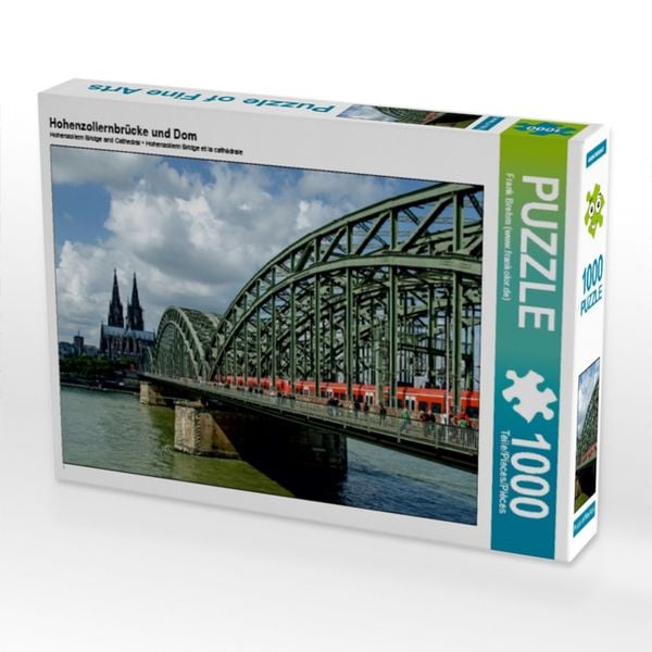 CALVENDO Puzzle Hohenzollernbrücke und Dom 1000 Teile Puzzle quer 1000 Teile Lege-Größe 64 × 48 cm Foto-Puzzle für glückliche Stunden