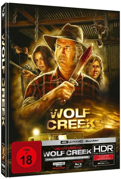 Wolf Creek - 2-Disc Mediabook E (4K Ultra HD Blu-ray + Blu-ray) - 777 Stück