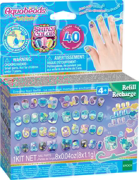 Fingernägel Nachfüllset Blau-Grün