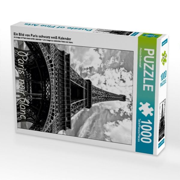 Ein Bild von Paris schwarz weiß Kalender (Puzzle)