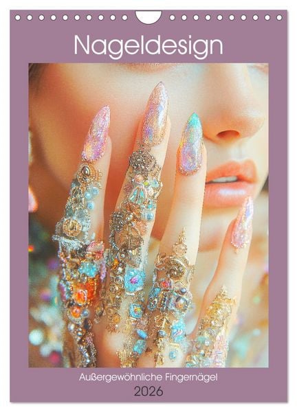 Nageldesign. Außergewöhnliche Fingernägel (Wandkalender 2026 DIN A4 hoch), CALVENDO Monatskalender