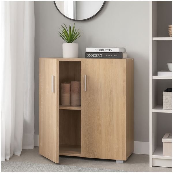 HTI-Living Kommode 2türig Thekla 6077 Sonoma Kommode 2türig Thekla 6077 Sonoma