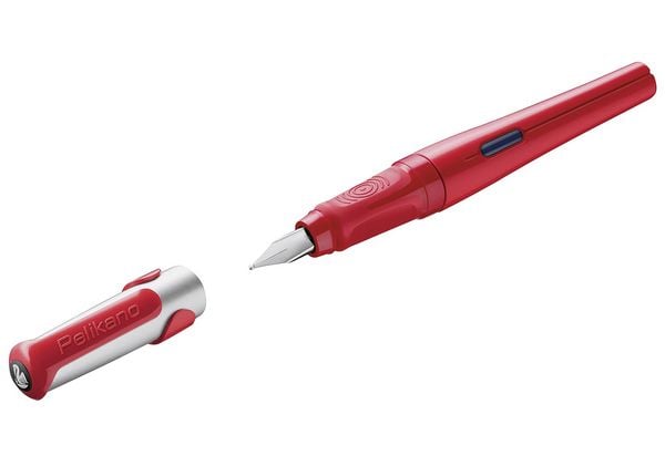 Pelikan Füller Pelikano® Original für Rechtshänder, Rot, Feder M