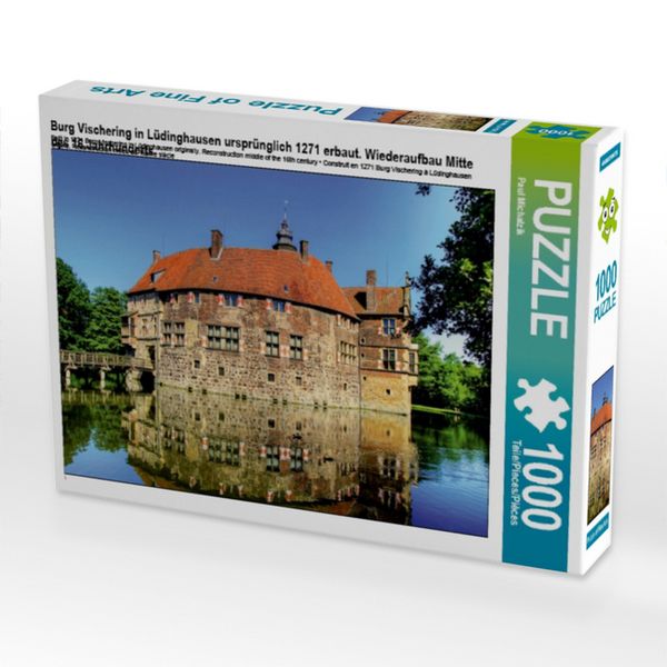 CALVENDO Puzzle Burg Vischering in Lüdinghausen ursprünglich 1271 erbaut. Wiederaufbau Mitte des 16.Jahrhunderts 1000 Teile Lege-Größe 64x48cm Foto-Puzzle für glückliche Stunden