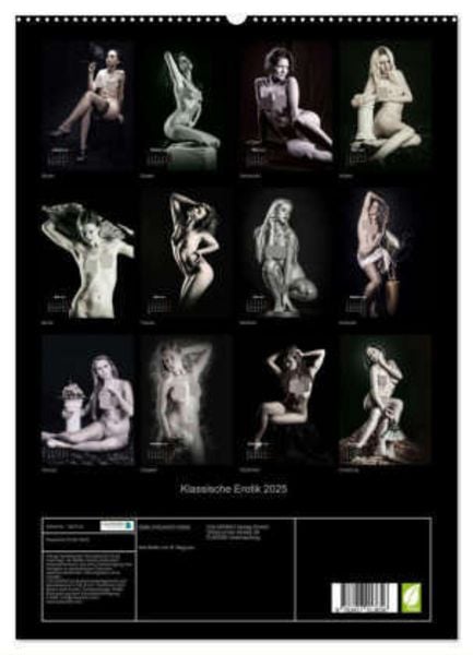 Klassische Erotik 2025 (hochwertiger Premium Wandkalender 2025 DIN A2 hoch), Kunstdruck in Hochglanz