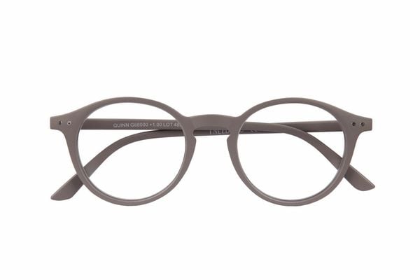 Lesebrille QUINN, grau, +3.50 dpt