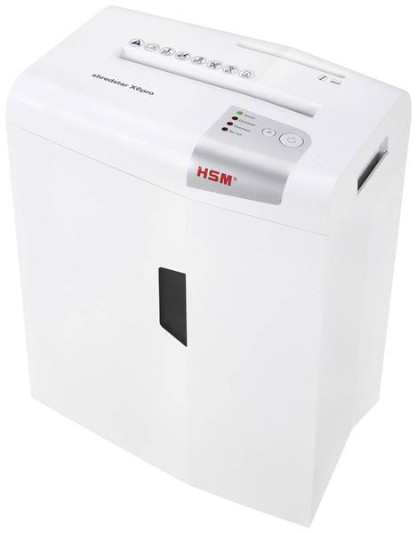 HSM Shredstar X6 pro Aktenvernichter 7 Blatt Partikelschnitt 2 x 15 mm P-5 20 l Vernichtet auch Büroklammern, CDs, DVDs, Heftklammern, Kreditkarte