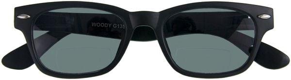 Lesebrille WOODY SUN-BI, schwarz, +1.50 dpt mit Etui
