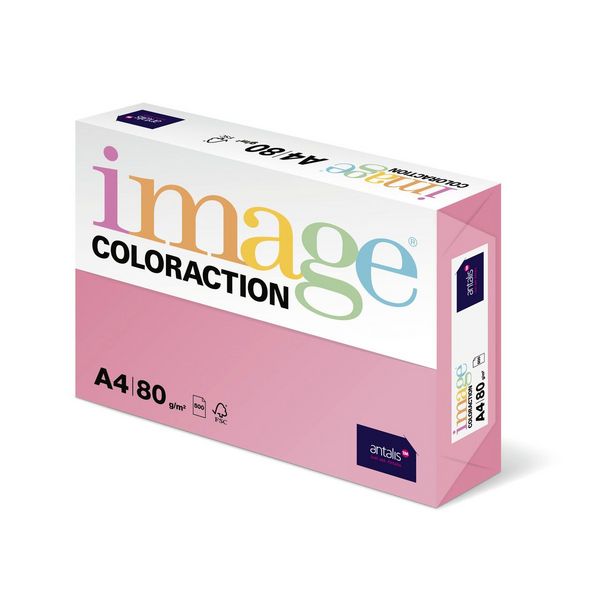 Kopierpapier image COLORACTION 80g/m² rosa coral DIN A4 500 Blatt