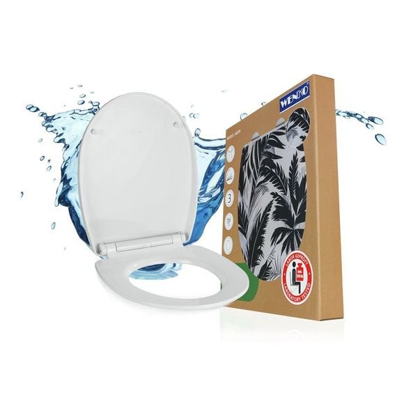 WC-Sitz Mod. Agen, Toilettensitz mit Absenkautomatik und Relief-Druck
