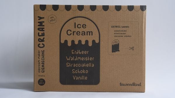Eismaschine CREAMY aus Holz