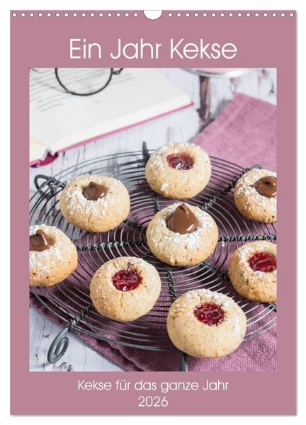 Ein Jahr Kekse (Wandkalender 2026 DIN A3 hoch), CALVENDO Monatskalender
