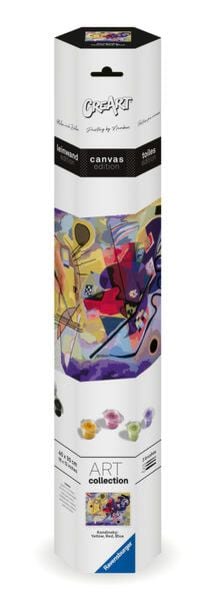 CreArt Canvas Leinwand - Leinwand Gelb, Rot, Blau (Kandinsky)