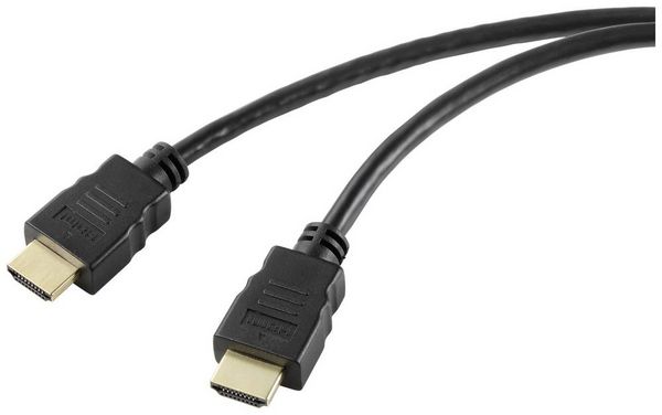SpeaKa Professional HDMI Anschlusskabel HDMI-A Stecker, HDMI-A Stecker 5.00 m Schwarz SP-10481300 8K UHD, PVC-Mantel HDMI-Kabel