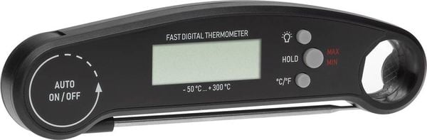 TFA Dostmann 30.1061.01 Küchen-Thermometer °C /°F-Anzeige, Babykost, Backen, Braten, Burger, Fett, Flüssige Stoffe, Geflügel