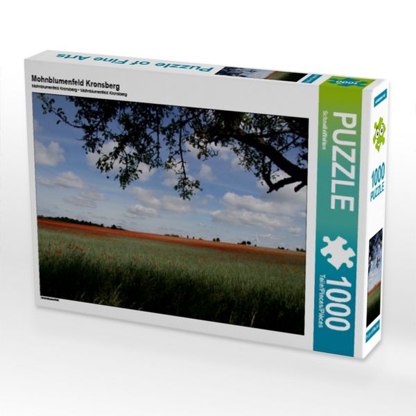 CALVENDO Puzzle Mohnblumenfeld Kronsberg 1000 Teile Lege-Größe 64x48cm Foto-Puzzle für glückliche Stunden