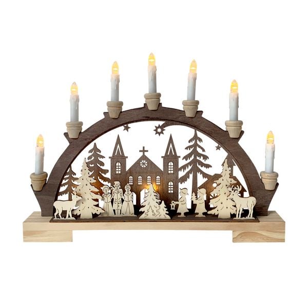 HTI-Living Schwibbogen Sternsinger vor der Kirche