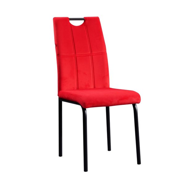 HTI-Living Stuhl Denton Velvet rot Stuhl Denton Velvet rot