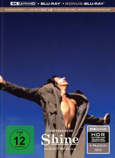 Shine - Der Weg ins Licht - Limitiertes Mediabook (4K Ultra HD + Blu-ray + Bonus-Blu-ray)