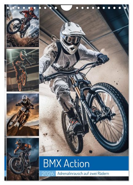 BMX Action (Wandkalender 2026 DIN A4 hoch), CALVENDO Monatskalender