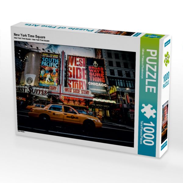 CALVENDO Puzzle New York Time Square 1000 Teile Lege-Größe 64x48cm Foto-Puzzle für glückliche Stunden