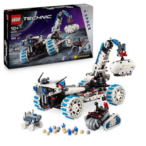 LEGO Technic Lunar Outpost Mondrover-Raumfahrzeug 42211, Spielzeug