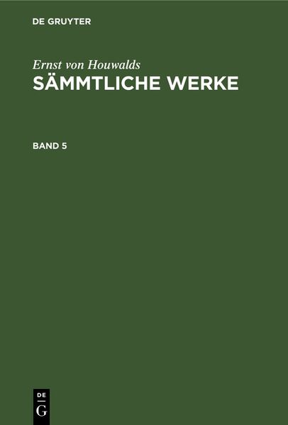 Sämmtliche Werke. Band 5