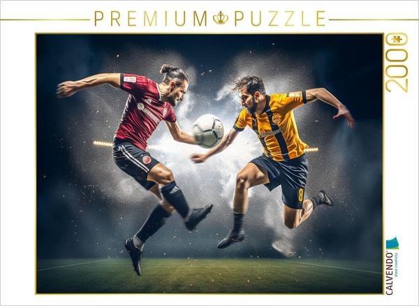 CALVENDO Puzzle Fussball 2000 Teile Lege-Größe 90x67cm Foto-Puzzle für glückliche Stunden