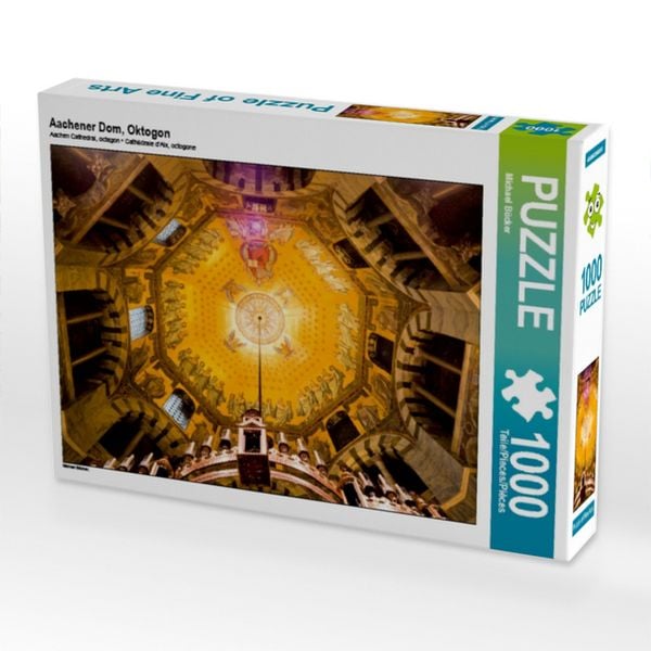 CALVENDO Puzzle Aachener Dom, Oktogon 1000 Teile Lege-Größe 64x48cm Foto-Puzzle für glückliche Stunden
