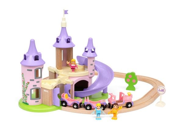 BRIO World - Disney Prinzessinnen Traumschloss Eisenbahn-Set