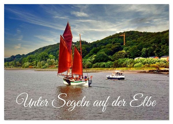 Unter Segeln auf der Elbe (Tischkalender 2026 DIN A5 quer), CALVENDO Monatskalender