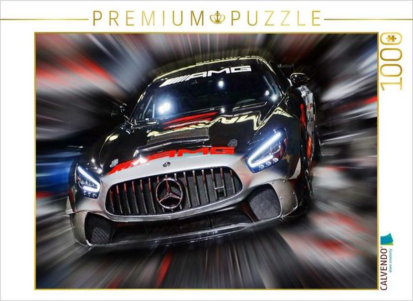 CALVENDO Puzzle Der Mercedes AMG GT4 ist ein vom Edel-Tuner AMG optimierter Sportwagen mit Straßenzulassung. 1000 Teile Lege-Größe 64x48cm Foto-Puzz