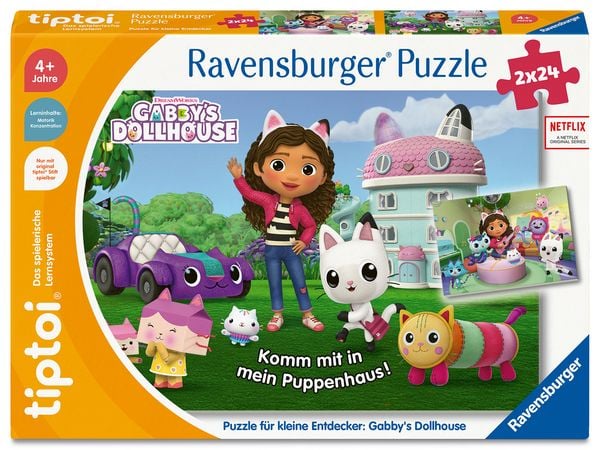 tiptoi® Puzzle für kleine Entdecker Gabby’s Dollhouse - 2x24 Teile
