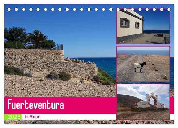 Fuerteventura in Ruhe (Tischkalender 2026 DIN A5 quer), CALVENDO Monatskalender