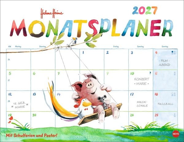 Helme Heine: Monatsplaner 2027
