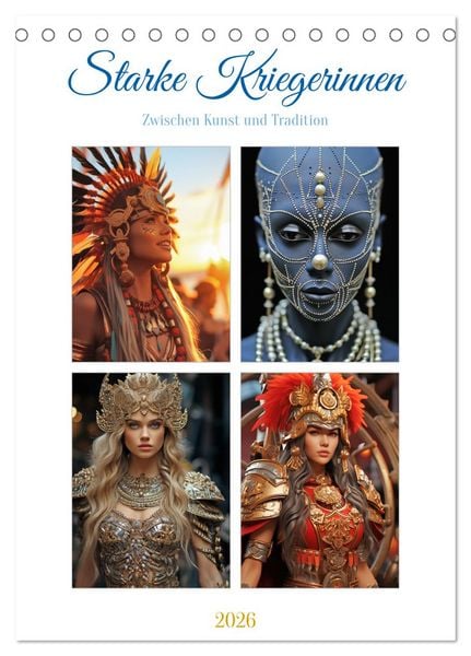 Starke Kriegerinnen (Tischkalender 2026 DIN A5 hoch), CALVENDO Monatskalender
