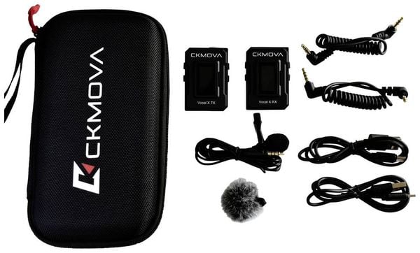 CKMOVA Vocal X V1 Ansteck Sprach-Mikrofon Übertragungsart (Details):Funk, Kabellos inkl. Klammer Microfon TRS (3.5 mm), Microfon TRRS (3.5 mm) Funk,