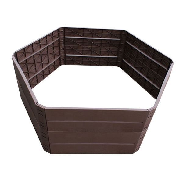HTI-Living Hochbeet Nessa sechseckig, 12teilig, braun Hochbeet Nessa sechseckig, 12teilig, braun