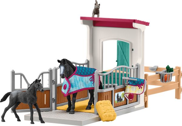 schleich Horse Club Pferdebox mit Stute und Fohlen