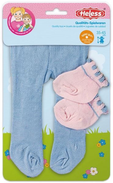 Puppen-Strumpfhose mit Söckchen, Gr. 35-45 cm