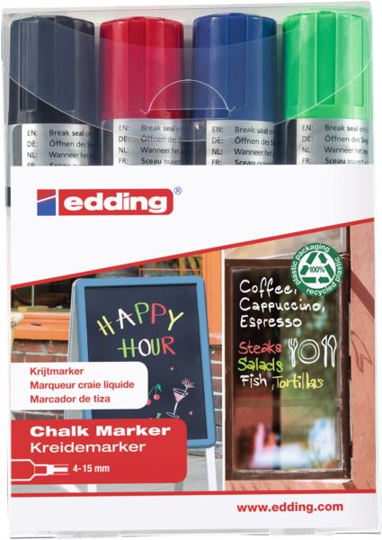 edding Kreidemarker 4090 4-15mm 4 Stück