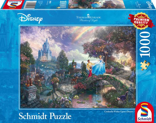 Puzzle Schmidt Spiele 59472 Thomas Kinkade Disney Cinderella 1000 Teile