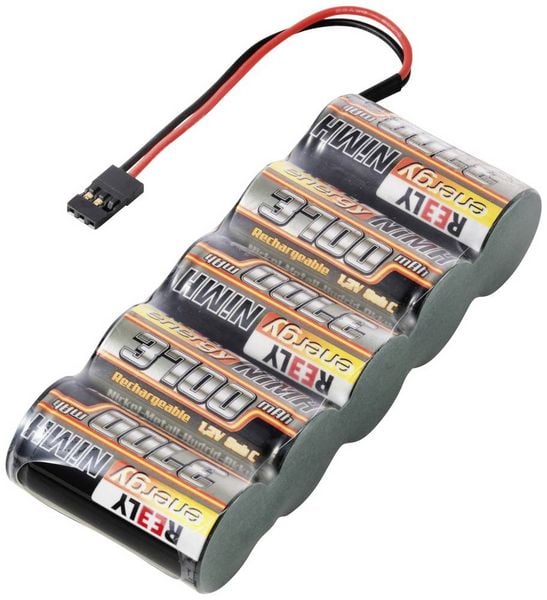 Reely Modellbau-Akkupack (NiMh) 6V 3700 mAh Zellen-Zahl: 5 Sub-C Side-by-Side JR