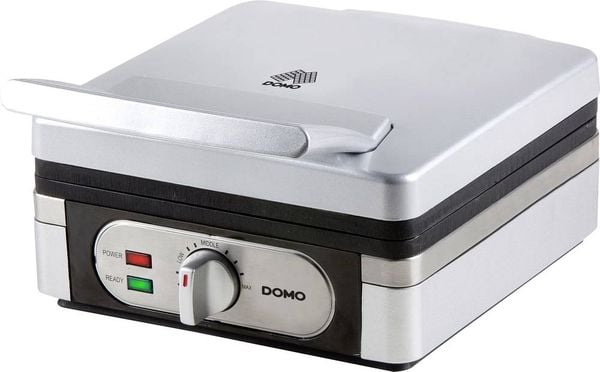 DOMO DO9047W Waffeleisen Silber
