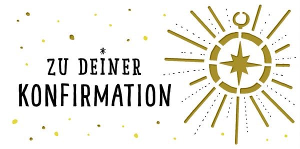 Kuvert für einen Geld- oder Gutschein – Zu deiner Konfirmation