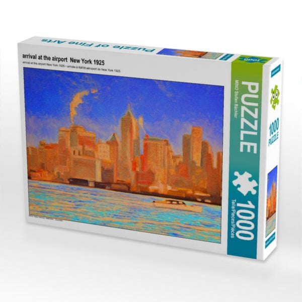 CALVENDO Puzzle arrival at the airport New York 1925 1000 Teile Puzzle quer 1000 Teile Lege-Größe 64 × 48 cm Foto-Puzzle für glückliche Stunden