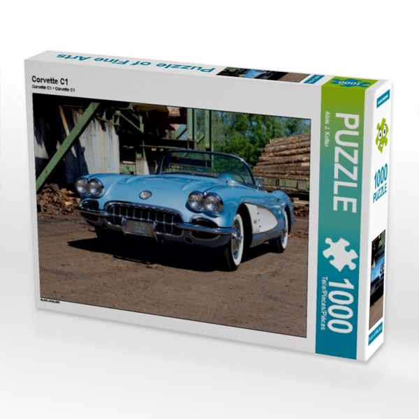 CALVENDO Puzzle Corvette C1 1000 Teile Puzzle quer 1000 Teile Lege-Größe 64 × 48 cm Foto-Puzzle für glückliche Stunden