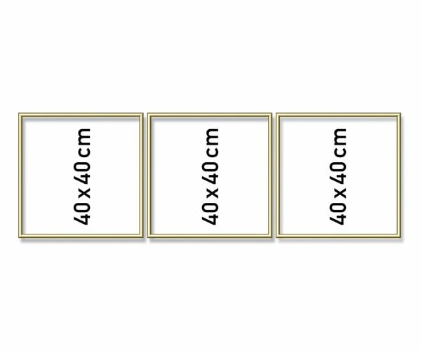 Malen nach Zahlen - Alurahmen Triptychon 120 x 40 cm