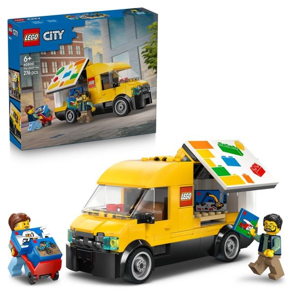 LEGO City 60500 Der LEGO Lieferwagen, Spielzeug für Kinder ab 6 Jahren