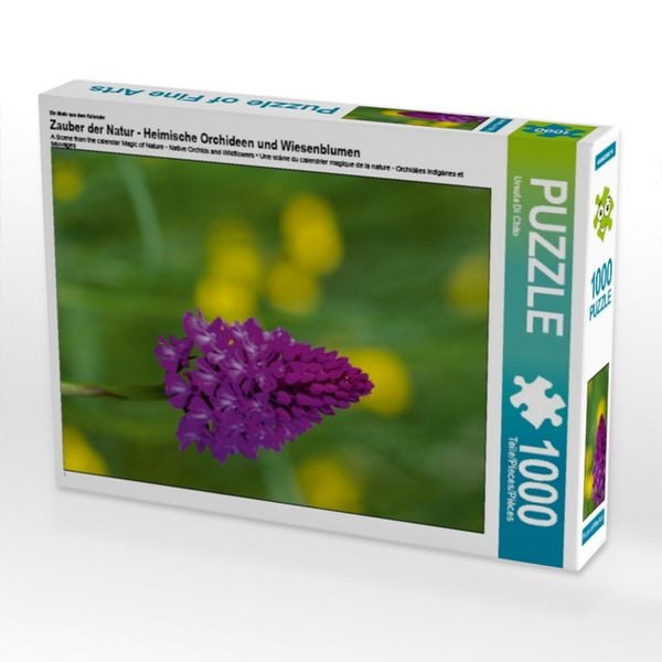 CALVENDO Puzzle Ein Motiv aus dem Kalender Zauber der Natur - Heimische Orchideen und Wiesenblumen 1000 Teile Lege-Größe 64x48cm Foto-Puzzle für glückliche Stunden